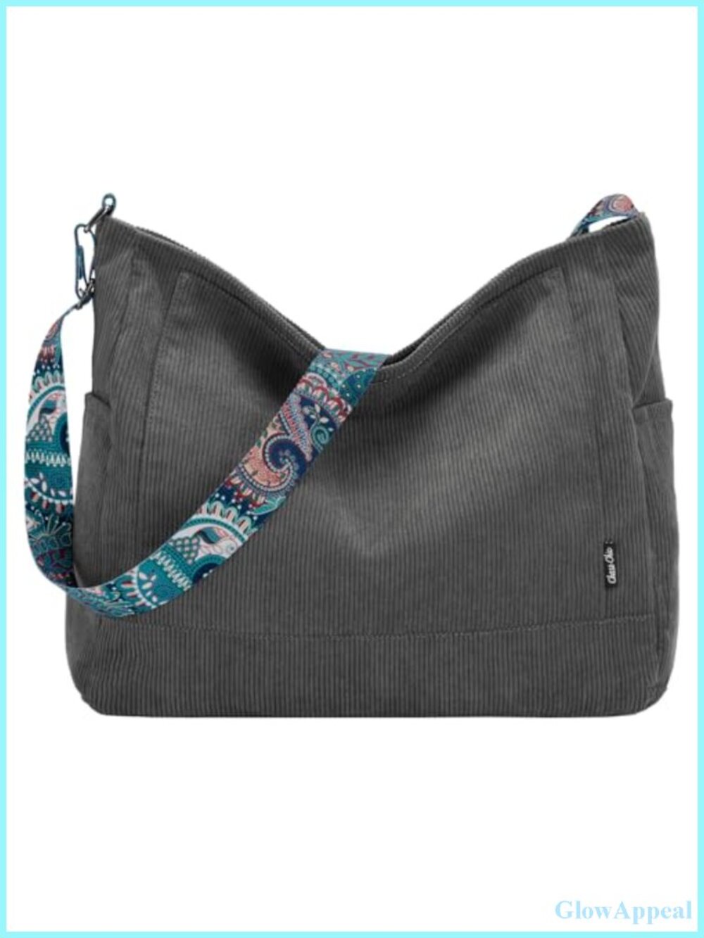 Corduroy Tote Bag Large Convertible Crossbody Hobo Shoulder Handbag